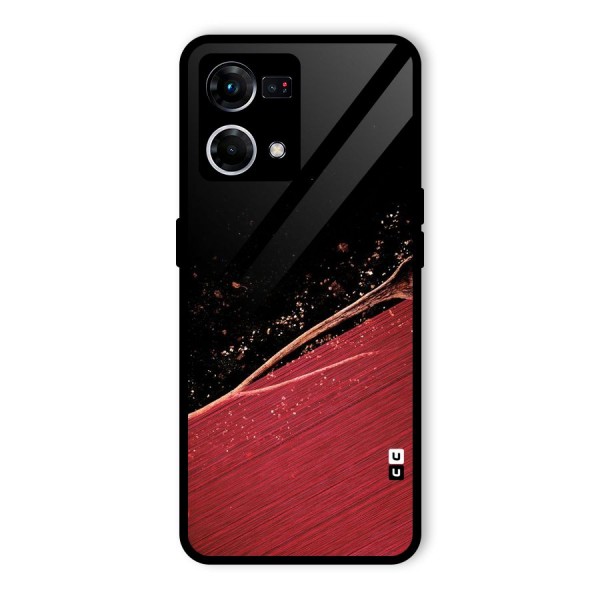 Red Flow Drops Glass Back Case for Oppo F21s Pro 4G