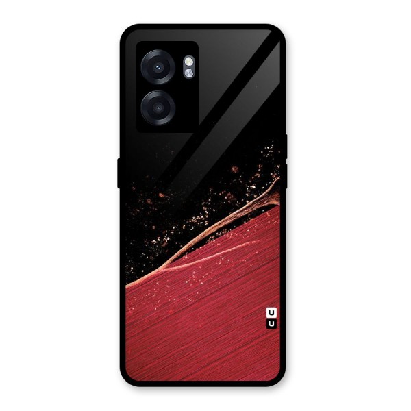 Red Flow Drops Glass Back Case for Oppo K10 (5G)