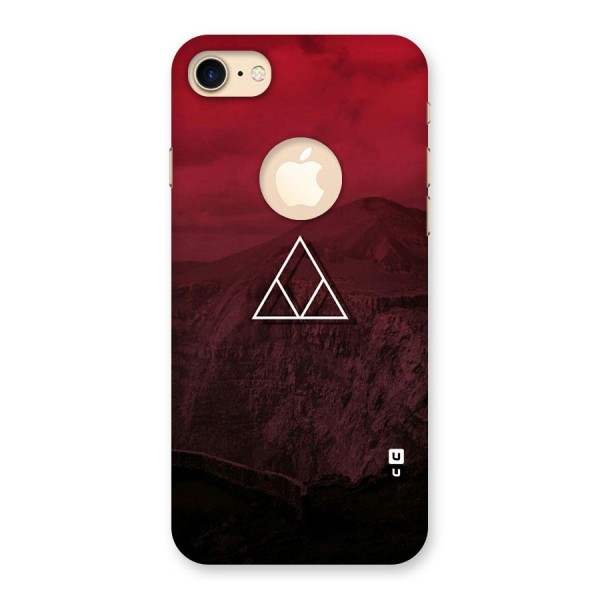 Red Hills Back Case for iPhone 8 Logo Cut