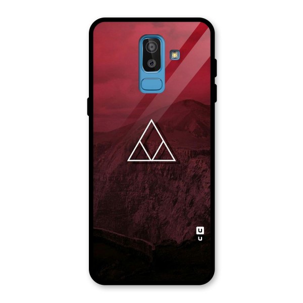 Red Hills Glass Back Case for Galaxy J8