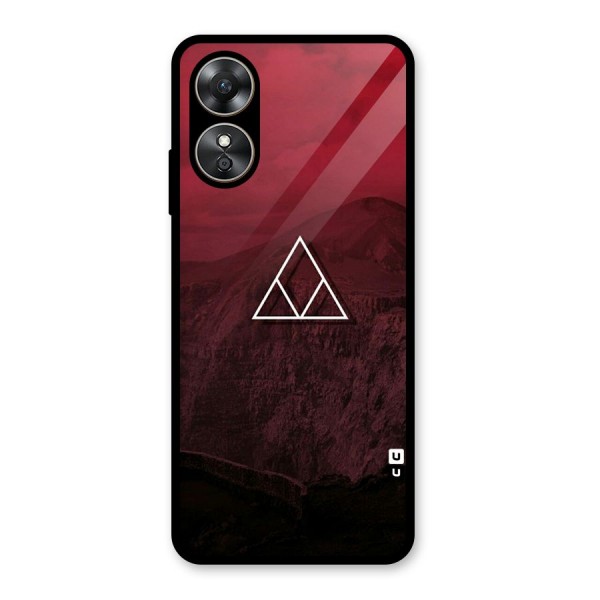 Red Hills Glass Back Case for Oppo A17