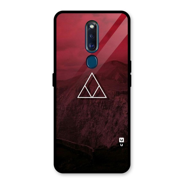 Red Hills Glass Back Case for Oppo F11 Pro