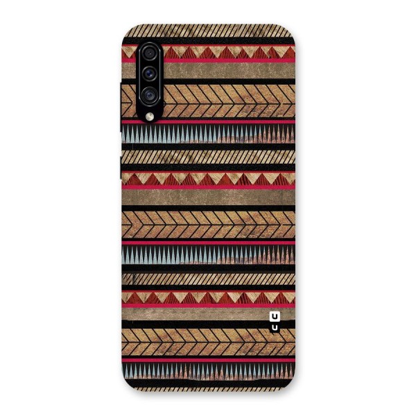 Red Indie Pattern Back Case for Galaxy A30s