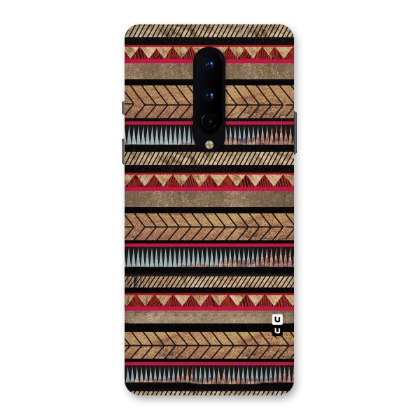 Red Indie Pattern Back Case for OnePlus 8