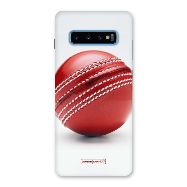 Red International Cricket Ball Back Case for Galaxy S10 Plus