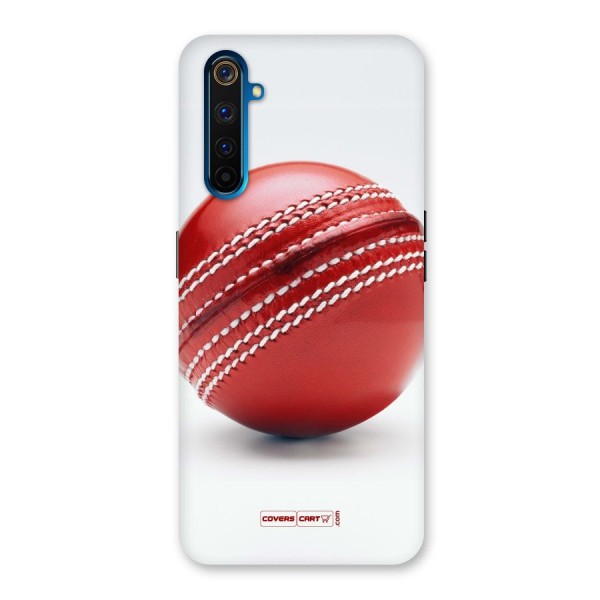 Red International Cricket Ball Back Case for Realme 6 Pro