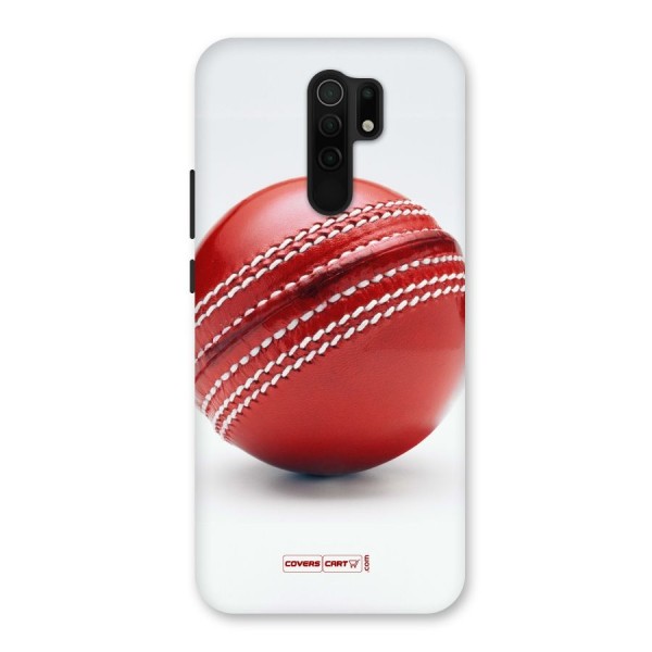 Red International Cricket Ball Back Case for Redmi 9 Prime