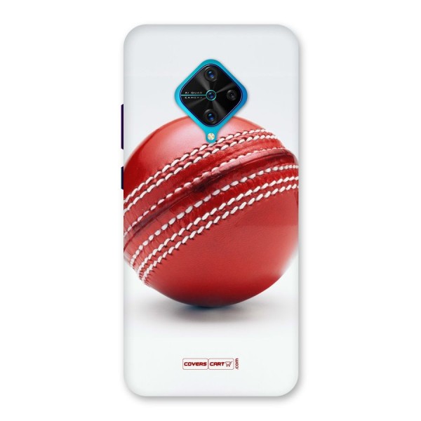 Red International Cricket Ball Back Case for Vivo S1 Pro