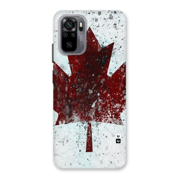 Red Maple Snow Back Case for Redmi Note 10