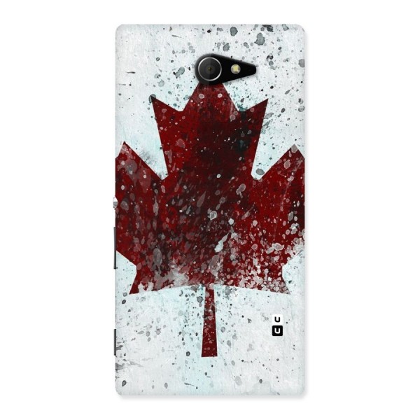 Red Maple Snow Back Case for Sony Xperia M2