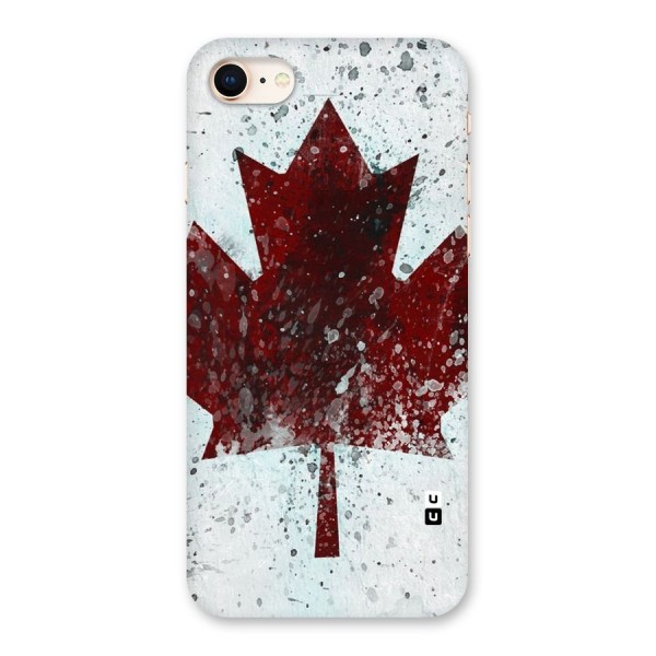 Red Maple Snow Back Case for iPhone 8