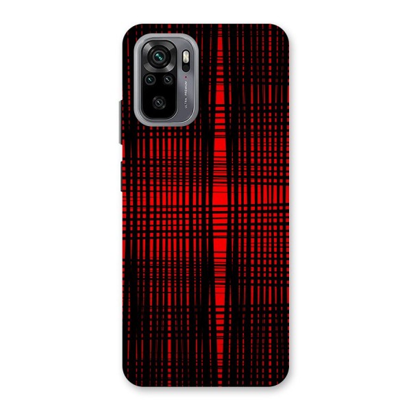 Red Net Design Back Case for Redmi Note 10