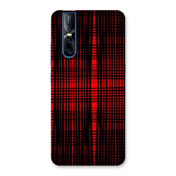 Red Net Design Back Case for Vivo V15 Pro