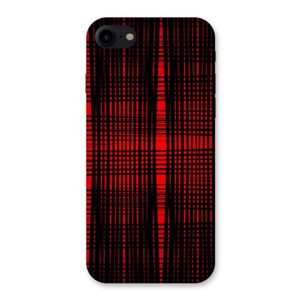 Red Net Design Back Case for iPhone SE 2020