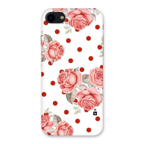 Red Peach Shade Flowers Back Case for iPhone SE 2020