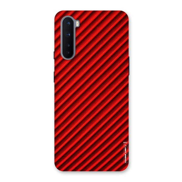 Red Rugged Stripes Back Case for OnePlus Nord