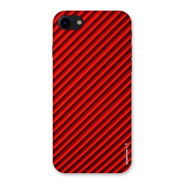 Red Rugged Stripes Back Case for iPhone SE 2020