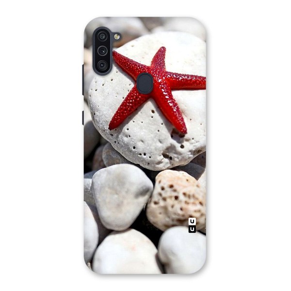 Red Star Fish Back Case for Galaxy M11