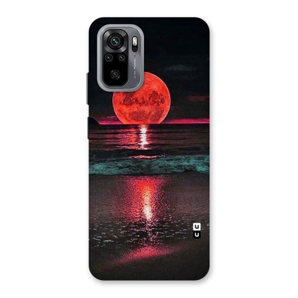 Red Sun Ocean Back Case for Redmi Note 10