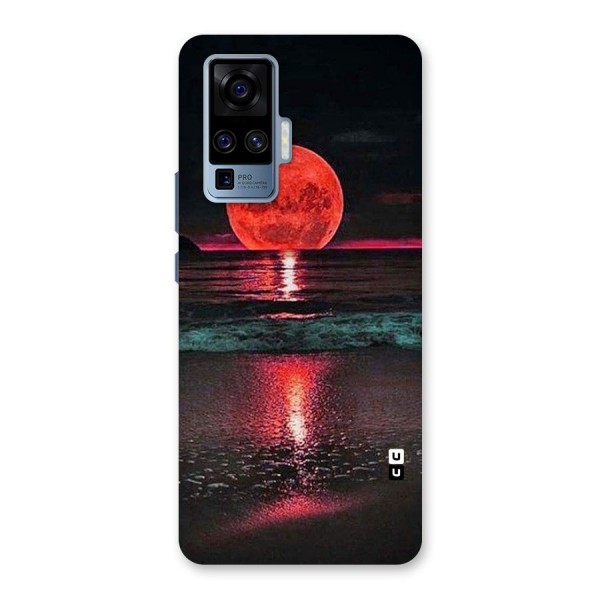 Red Sun Ocean Back Case for Vivo X50 Pro