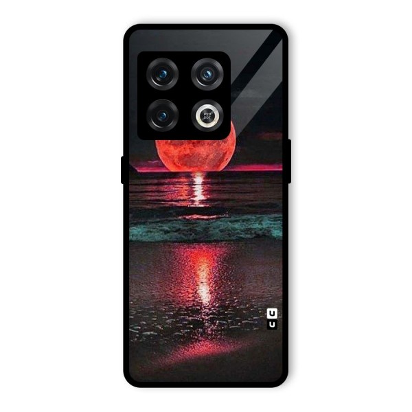 Red Sun Ocean Glass Back Case for OnePlus 10 Pro 5G
