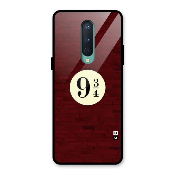 Red Wall Express Glass Back Case for OnePlus 8