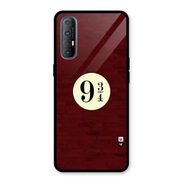 Red Wall Express Glass Back Case for Oppo Reno3 Pro