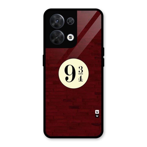 Red Wall Express Glass Back Case for Oppo Reno8 5G