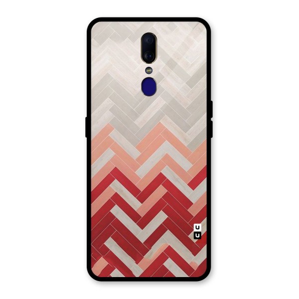 Reds and Greys Glass Back Case for Oppo F11