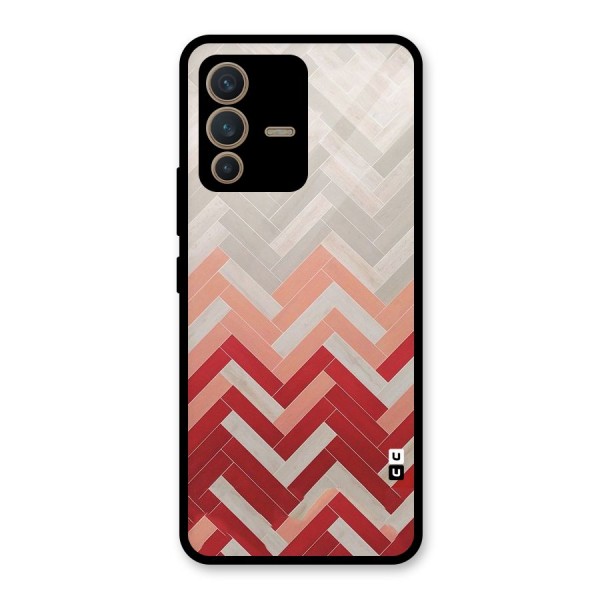 Reds and Greys Glass Back Case for Vivo V23 5G