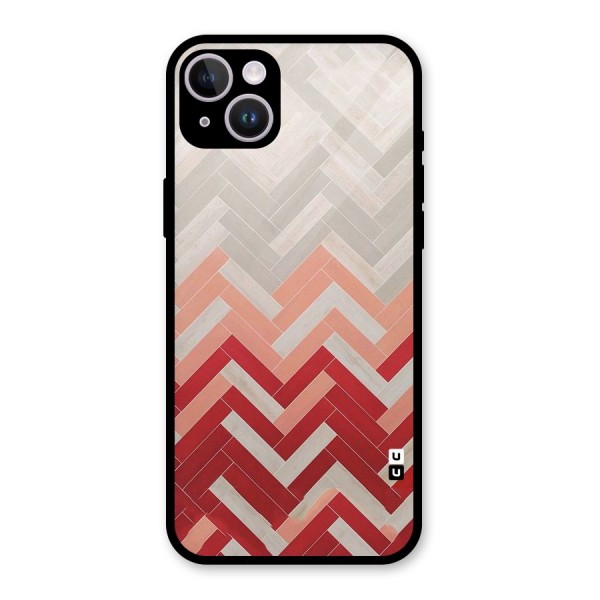 Reds and Greys Glass Back Case for iPhone 14 Plus