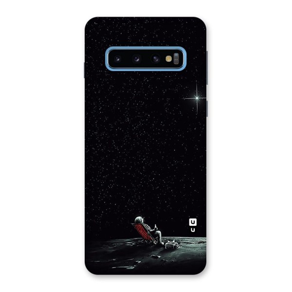 Resting Spaceman Face Back Case for Galaxy S10