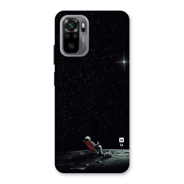 Resting Spaceman Face Back Case for Redmi Note 10