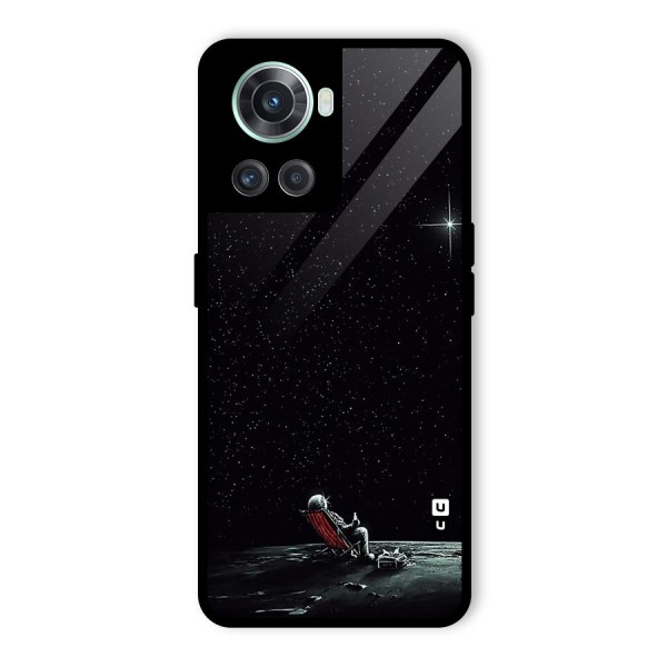 Resting Spaceman Face Glass Back Case for OnePlus 10R