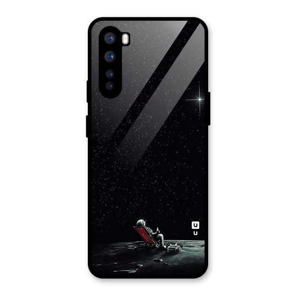 Resting Spaceman Face Glass Back Case for OnePlus Nord