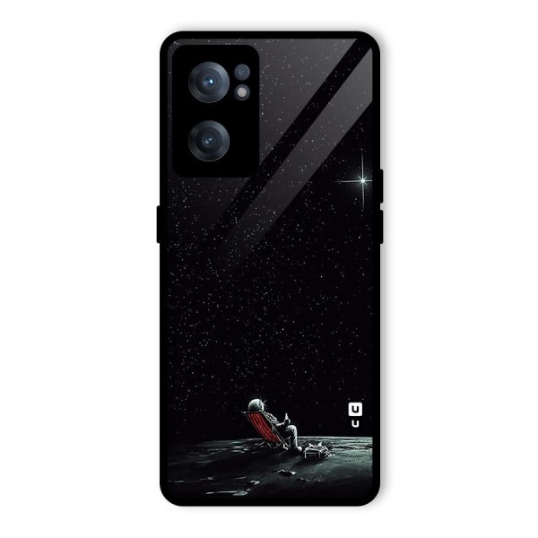 Resting Spaceman Face Glass Back Case for OnePlus Nord CE 2 5G