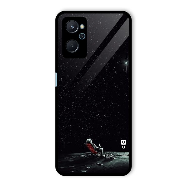 Resting Spaceman Face Glass Back Case for Realme 9i