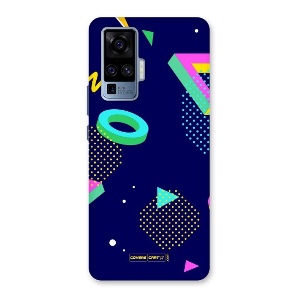 Retro Abstract Back Case for Vivo X50 Pro