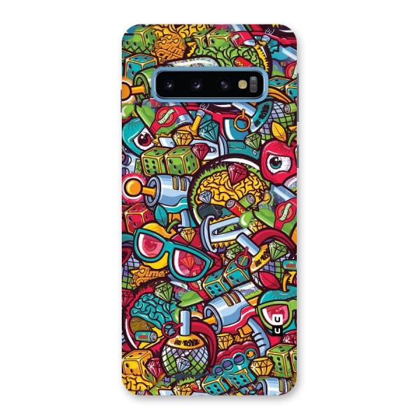 Retro Diamond Design Back Case for Galaxy S10