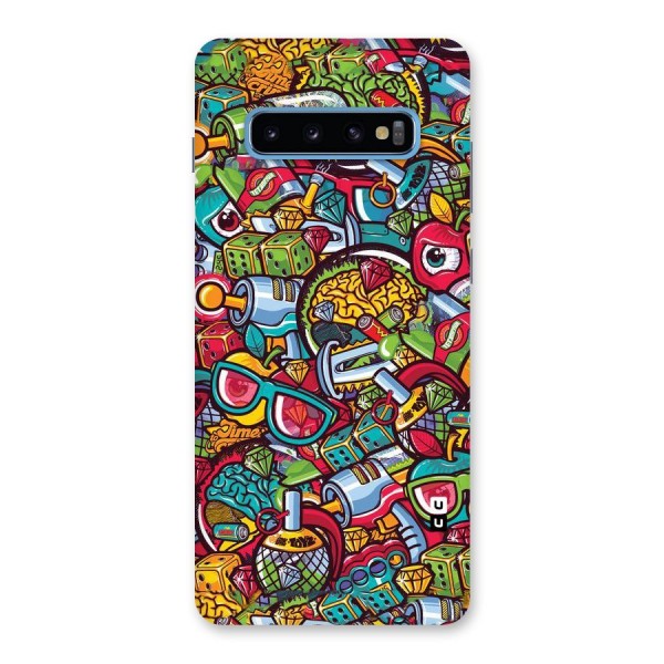 Retro Diamond Design Back Case for Galaxy S10 Plus