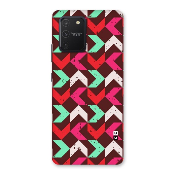 Retro Red Pink Pattern Back Case for Galaxy S10 Lite