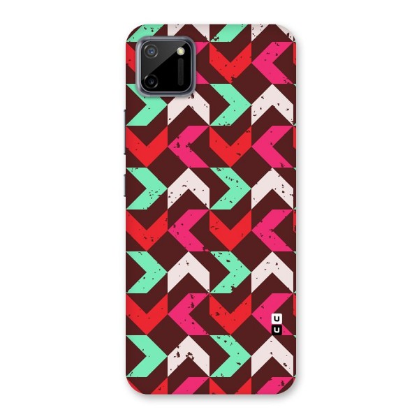 Retro Red Pink Pattern Back Case for Realme C11