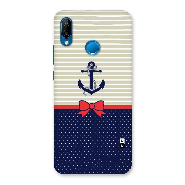 Ribbon Anchor Back Case for Huawei P20 Lite