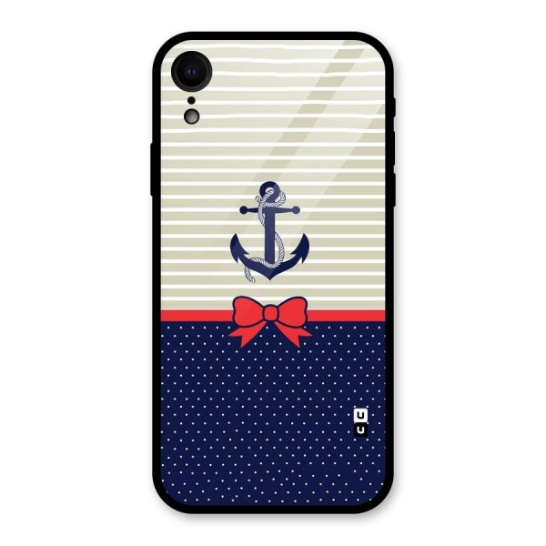 Ribbon Anchor Glass Back Case for XR