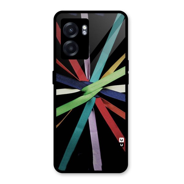 Ribbon Design Glass Back Case for Oppo K10 (5G)