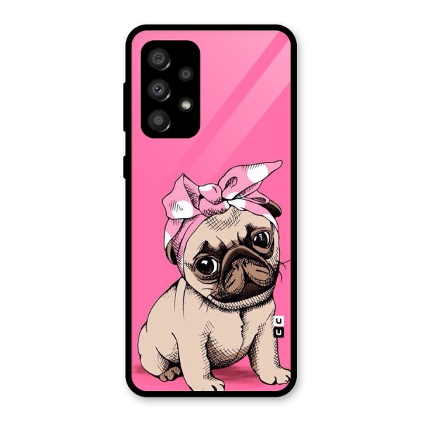 Ribbon Doggo Glass Back Case for Galaxy A32