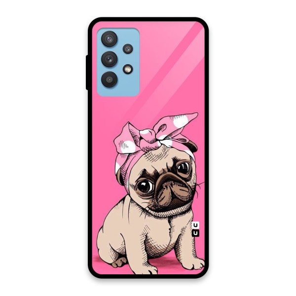 Ribbon Doggo Glass Back Case for Galaxy M32 5G