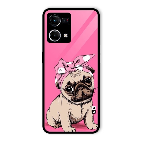 Ribbon Doggo Glass Back Case for Oppo F21 Pro 4G