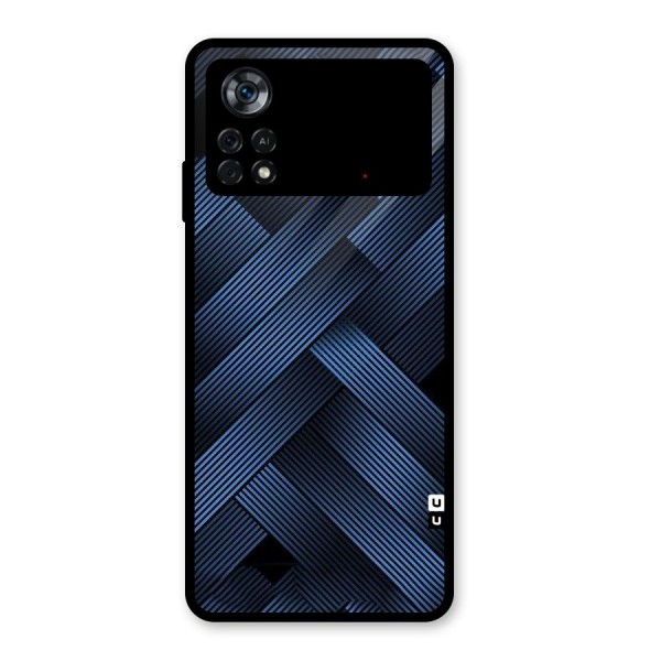 Ribbon Stripes Glass Back Case for Poco X4 Pro 5G