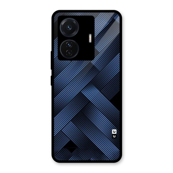 Ribbon Stripes Glass Back Case for Vivo T1 Pro